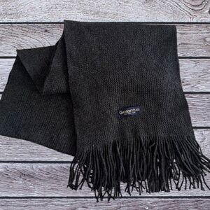Gelante Charcoal Grey Knit Winter Scarf One Size
